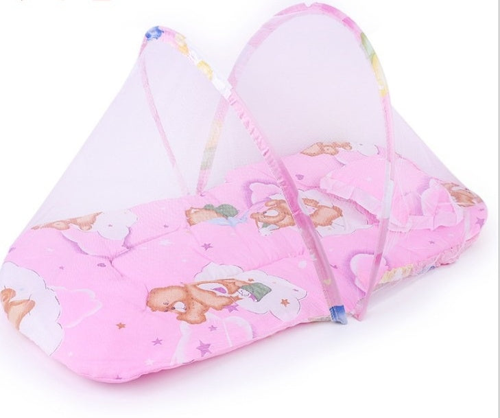 Baby Mosquito Net Yurt | Foldable Infant Bed with Protection Canopy