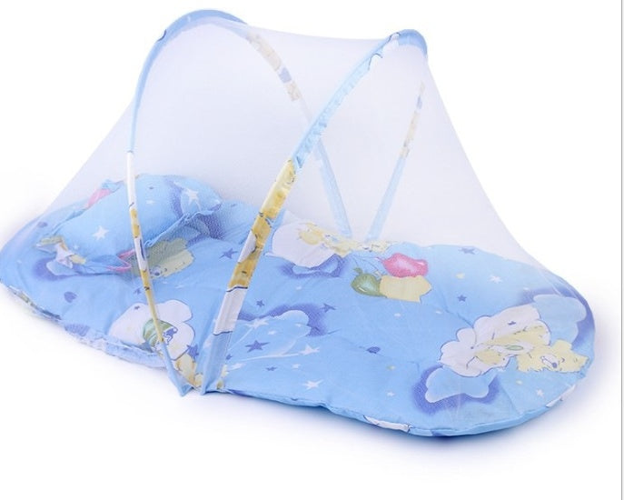 Baby Mosquito Net Yurt | Foldable Infant Bed with Protection Canopy