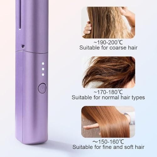"Professional Hair Straightener Brush for Women – Fast Heating & Anti-Frizz Styling"