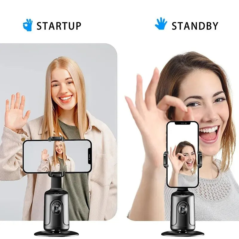360° Auto Face Tracking Gimbal | Smart Phone Holder for Vlog & Live