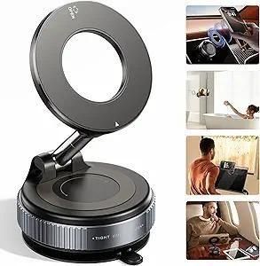 Vacuum Suction Magnetic Bracket for Mobile & Tablet – Strong Grip Phone Holder