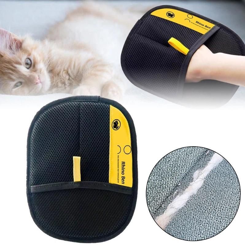 Pet Hair Removal Gloves | Grooming & Fur Cleaning Glove for Dogs & Cats