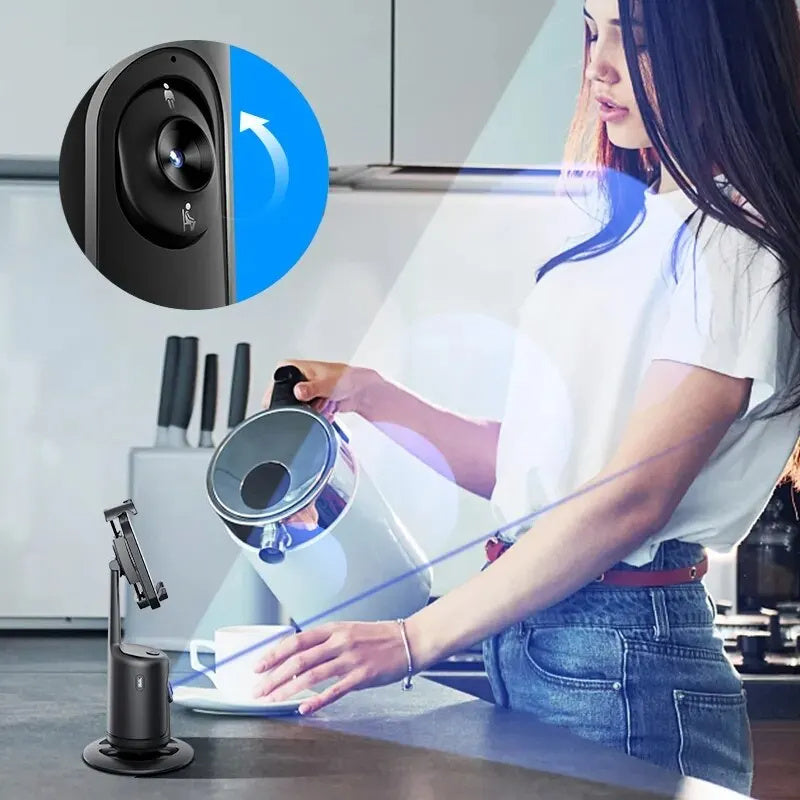 360° Auto Face Tracking Gimbal | Smart Phone Holder for Vlog & Live