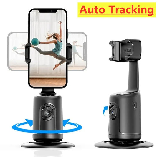 360° Auto Face Tracking Gimbal | Smart Phone Holder for Vlog & Live